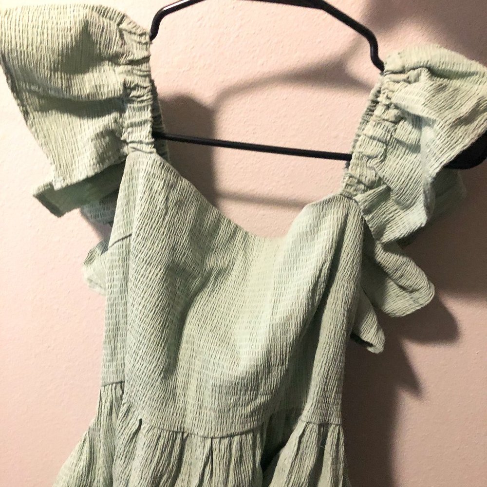 Mint green blouse from Francessca's